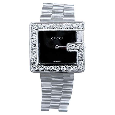 gucci signoria watch with diamonds|men's gucci watch diamond bezel.